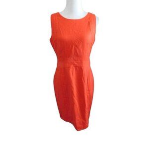 Banana Republic Size 8 Red Lined STRETCH Classic Dress NWT
